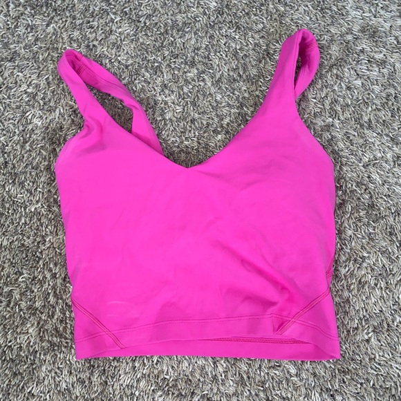 Lululemon Sonic Pink Align Tank- Size 2 - Picture 2 of 2